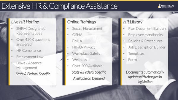 Meridian Risk Management Overview - Page 13