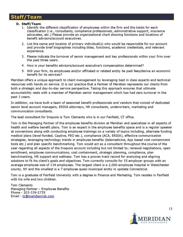 Meridian Risk Unbranded RFP - Page 12