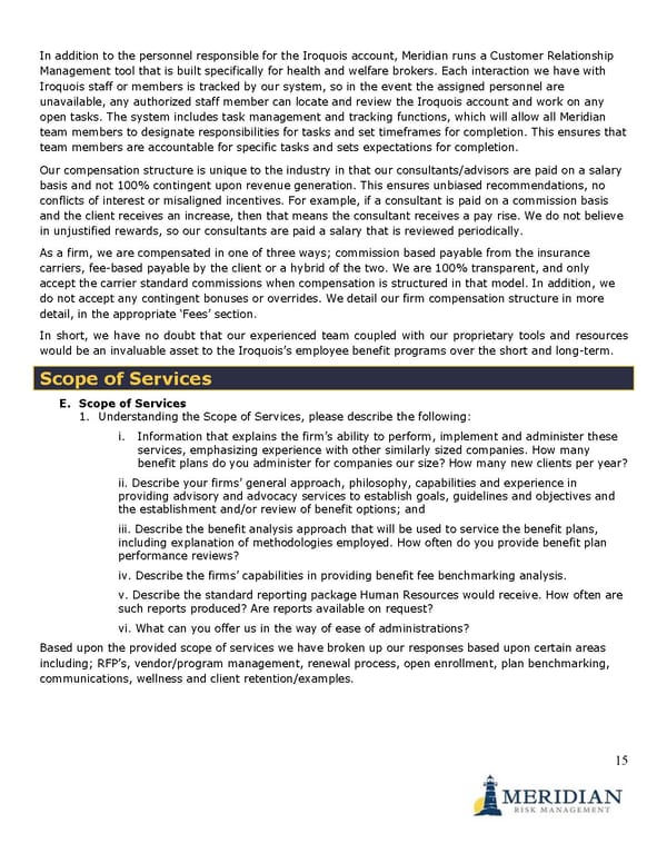 Meridian Risk Unbranded RFP - Page 14