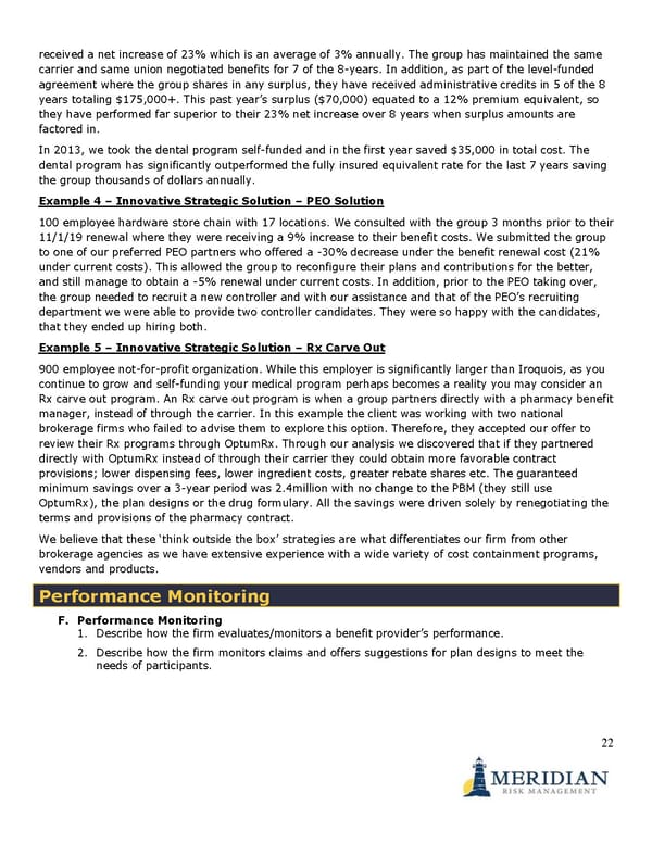 Meridian Risk Unbranded RFP - Page 21